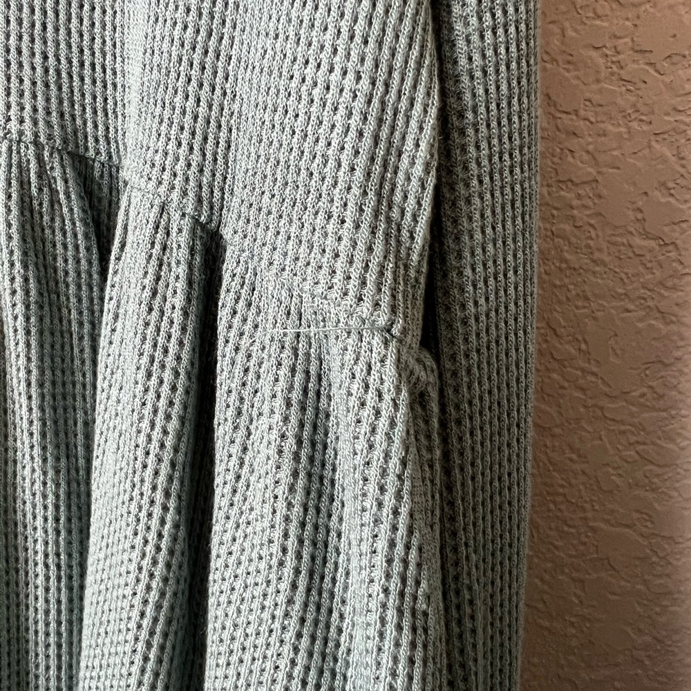 Posh Peanut Arctic Waffle Long Sleeve Henley Twirl Dress - Picture 4 of 4